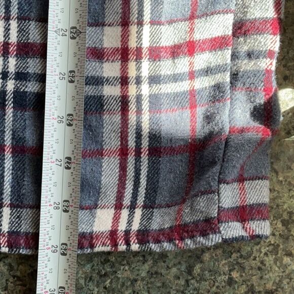 Stone Creek Men's Blue Plaid Cotton Flannel Casual Button Down Shirt XXL - Picture 6 of 6